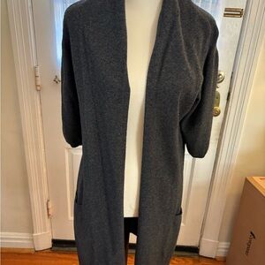 Vince Cashmere Charcoal Gray Knit Cardigan- Size small